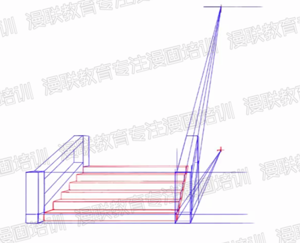 利用透视绘制漫画背景！漫画中曲道和台阶的画法