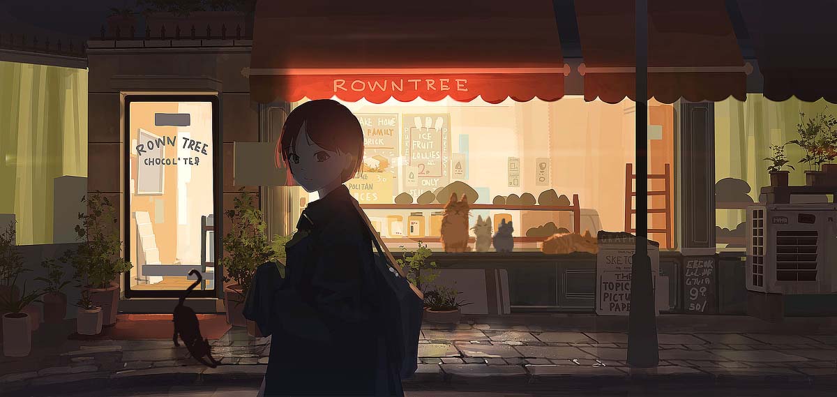 分享一些看到就觉得超治愈的动漫插画！