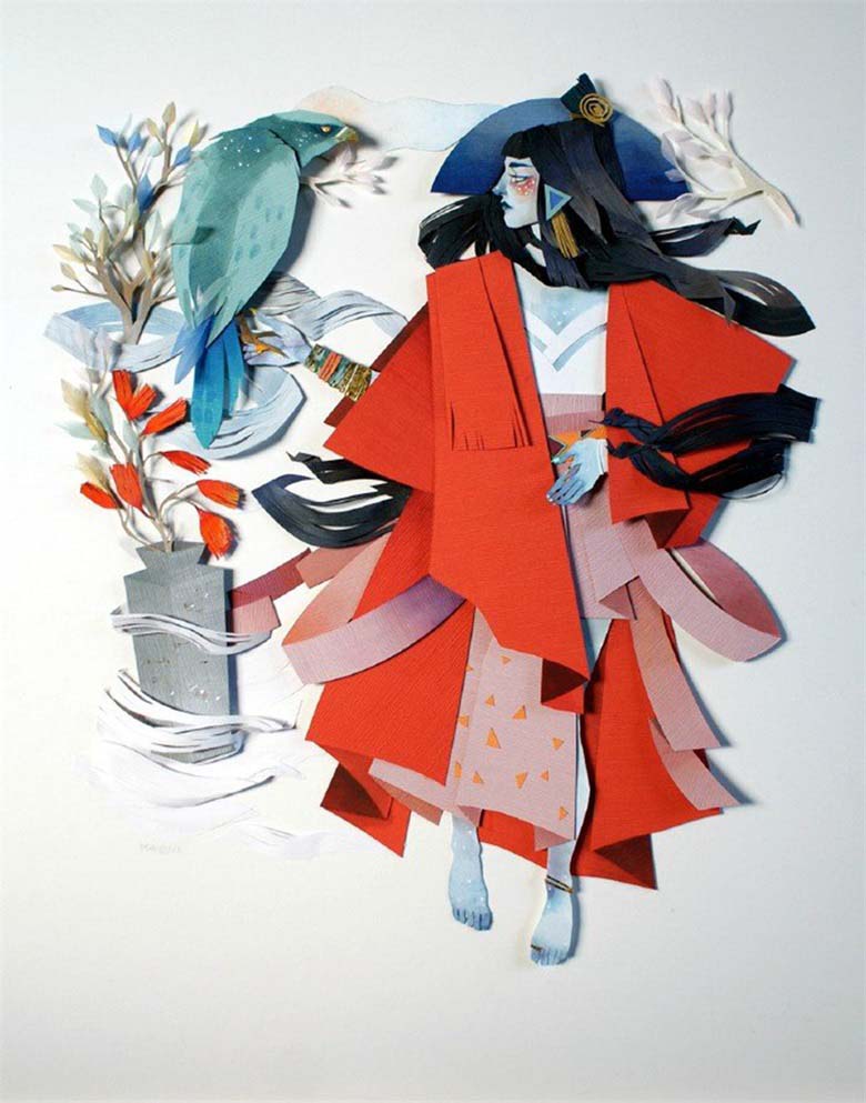【画师推荐】加拿大剪纸艺术家Morgana Wallace的作品分享