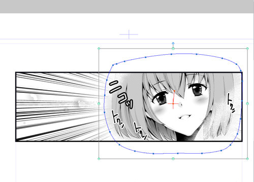 漫画中用图形工具绘制效果线！